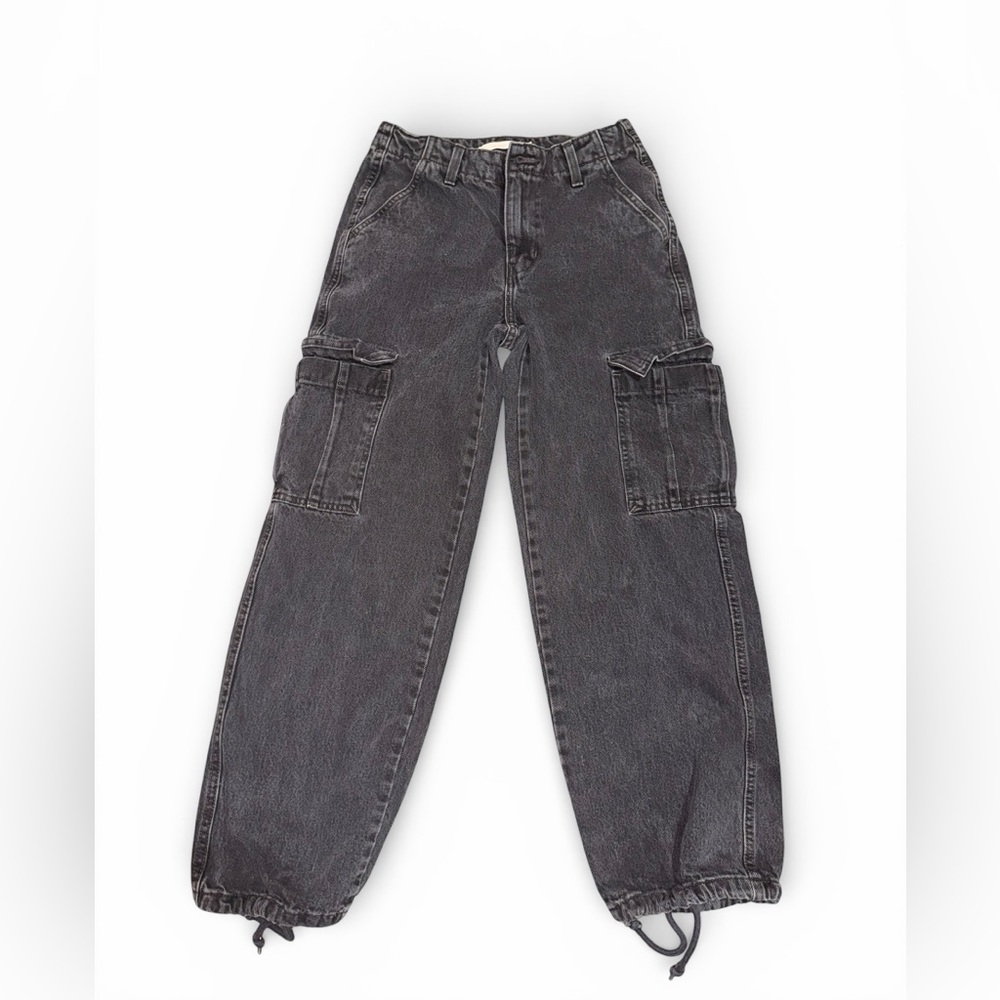 Vintage Levi’s Baggy Cargo Jeans W24 Black